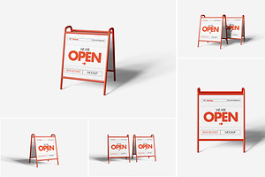 Signboard Mockup, an Advertising Mockup by Indah