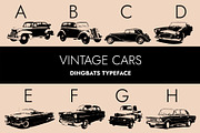Vintage Cars Dingbats Font, a Symbol Font by Minimalartstudio (Thumbnail 1 of 7)