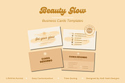 Beauty Business Cards Templates, a Business Card Template by Hell Yeah Designs (Thumbnail 1 of 6)