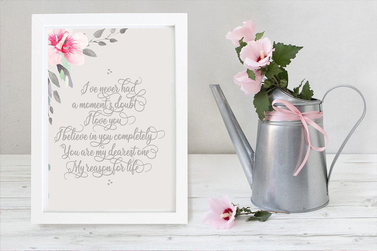 Midnight Vagansa | Beauty Caligraphy, a Script Font by Almeera Std (Photo 7 of 11)