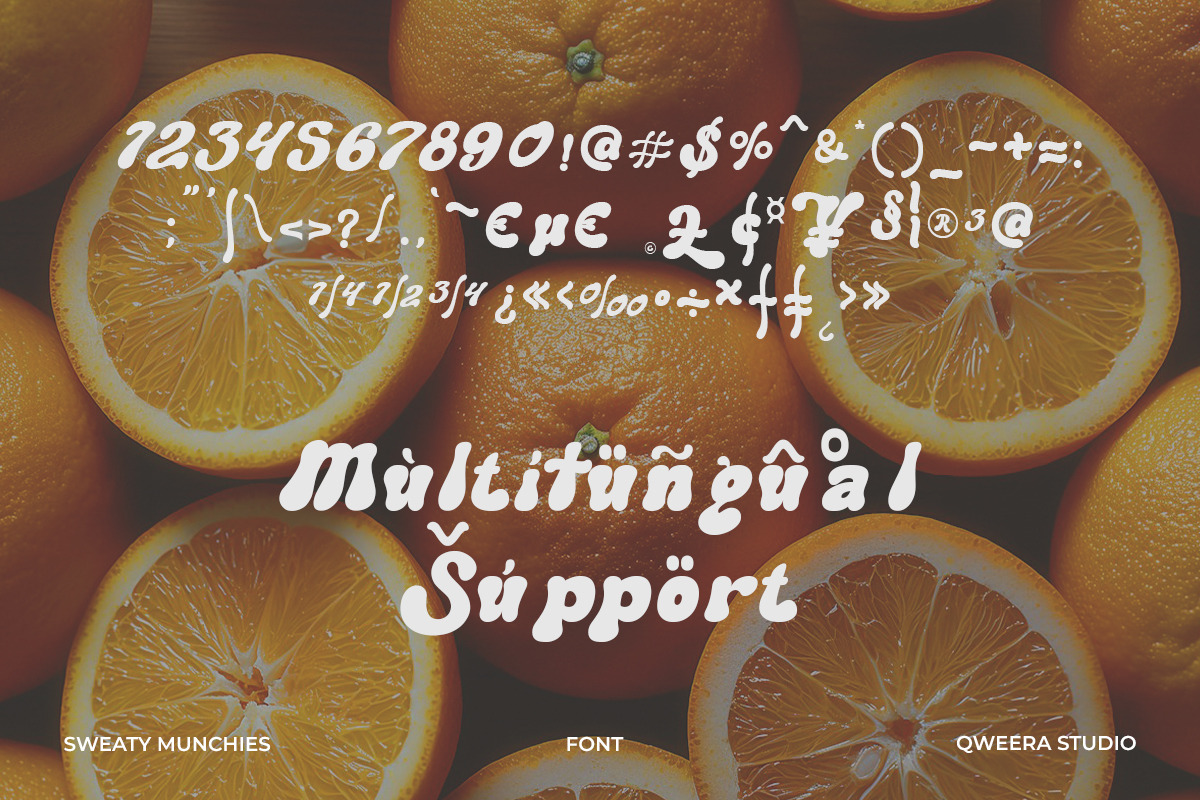 Sweaty Munchies - Bold Display Font, a Serif Font by Qweera Studio (Photo 12 of 12)