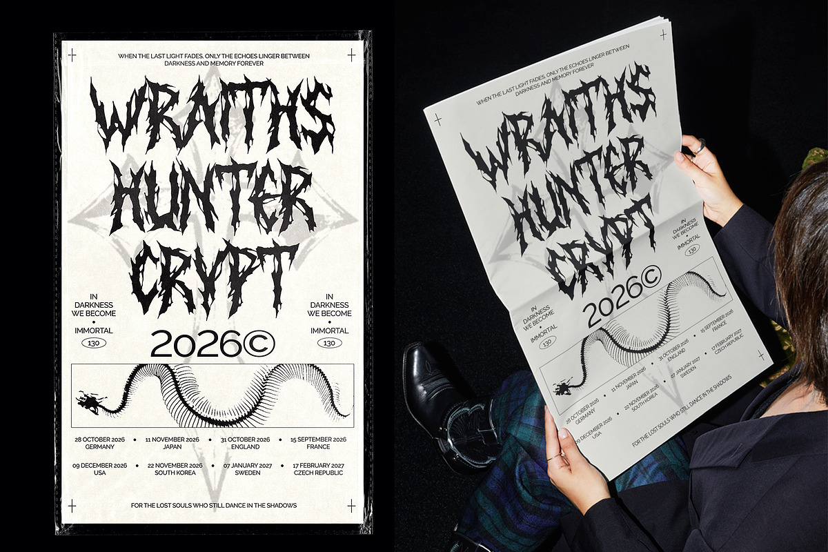 Stemcruz - Distressed Metal Font, a Blackletter Font by Japa Mantra (Photo 6 of 7)