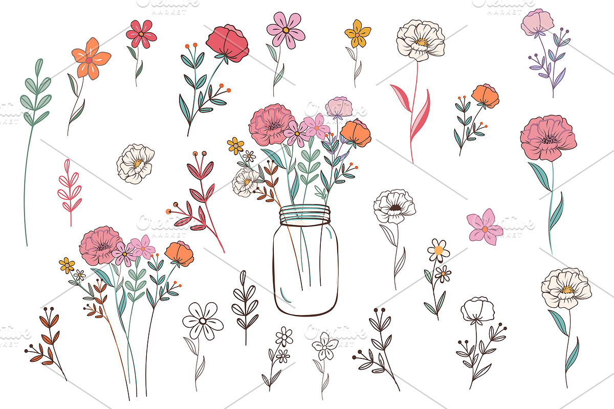 Lovely vibes vector patterns clipart, an Animal Illustration by FleurArt (Photo 5 of 16)