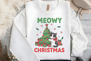 Meowy Christmas PNG Design, an Illustration by Black Bird Studio (Thumbnail 2 of 4)