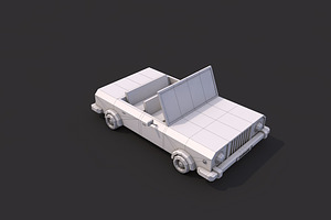 Low Poly Cabriolet