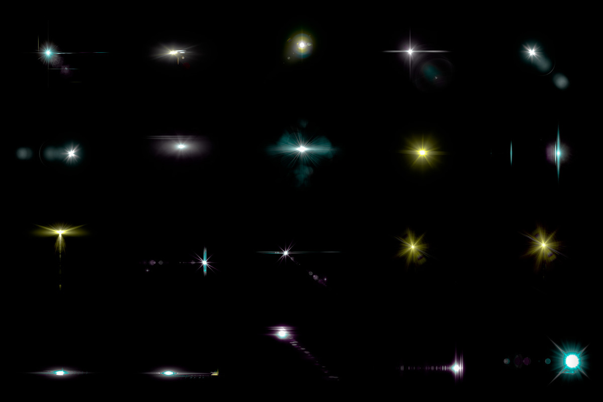 100 Lens Effect Brushes for PS Vol 1, a Brush Add-On by Creative Graphics (Photo 4 of 7)
