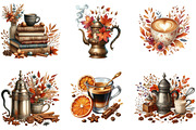 Vintage Autumn Coffee Sublimation, an Illustration by cherrydesign (Thumbnail 2 of 3)