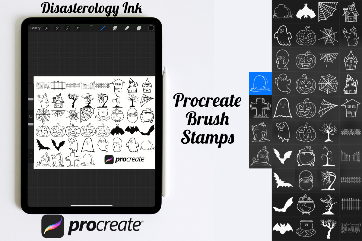 Halloween Elements Set 9, a Brush Add-On by Disasterology Ink (Photo 3 of 10)