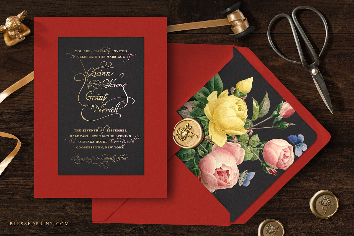 Cardinal - Italic script trio preview 2