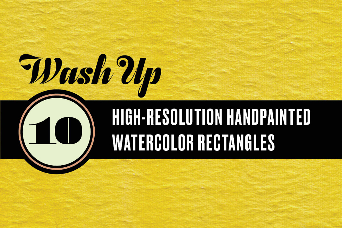 Wash Up | 10 Watercolor Rectangles