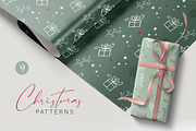 Holly Jolly Christmas Patterns Set, a Pattern Graphic by R-studio (Thumbnail 1 of 6)