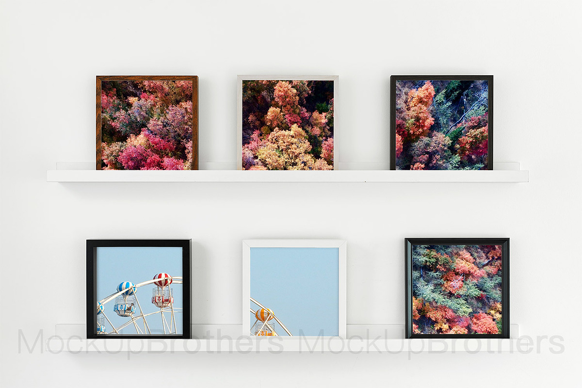 Square frame mockup mock up 07, a Print Template by MockUpBrothers (Photo 5 of 6)