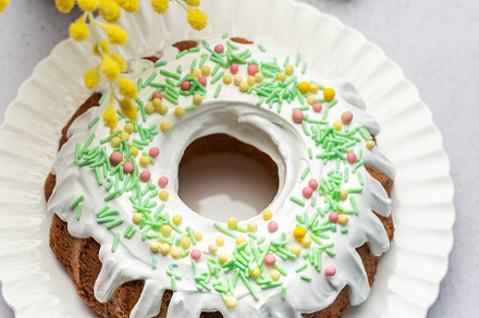 Easter Bundt Cake with Easter Eggs, a Holiday Photo by Olena Rudo