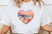 watercolor retro beach heart Clipart, an Illustration by Designworld (Thumbnail 6 of 7)