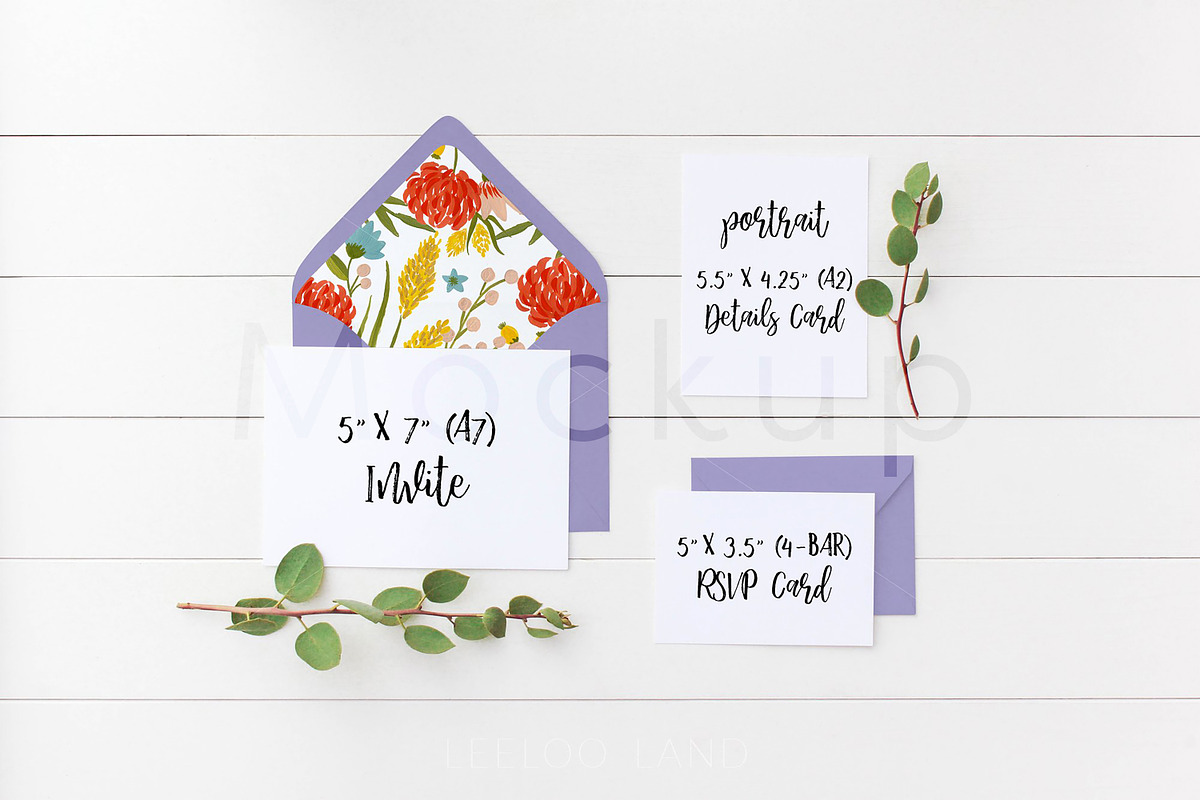 Wedding Suite Mockup - Manzanita S6, a Print Template by ILLONA GRAPHICS (Photo 3 of 5)