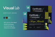 Visual Lab - Certificate, a Card Template by StreaksideStd (Thumbnail 1 of 3)
