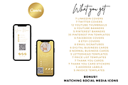 Gold | Small Business Branding Kit, a Stationery Template by CoCreatorDesigns (Thumbnail 2 of 10)