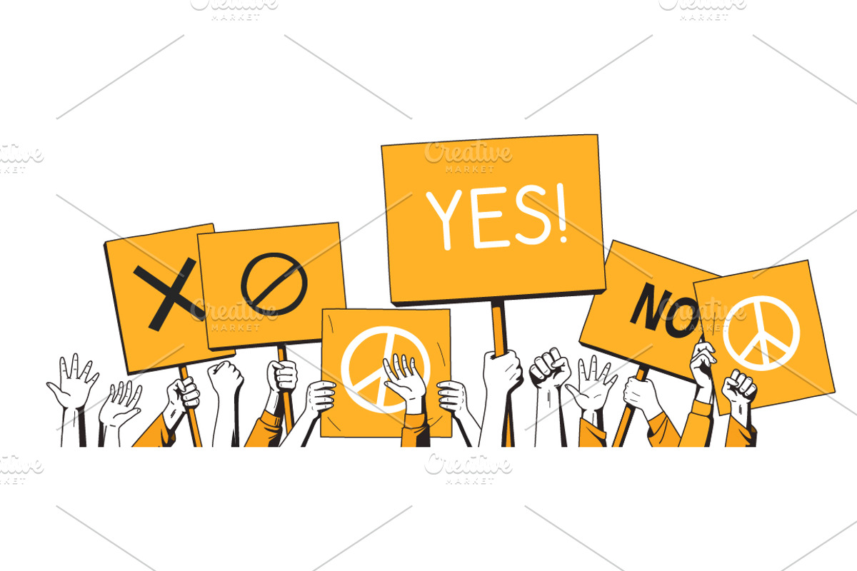 Protest, a Person Illustration by Poloviiinkin (Photo 2 of 4)