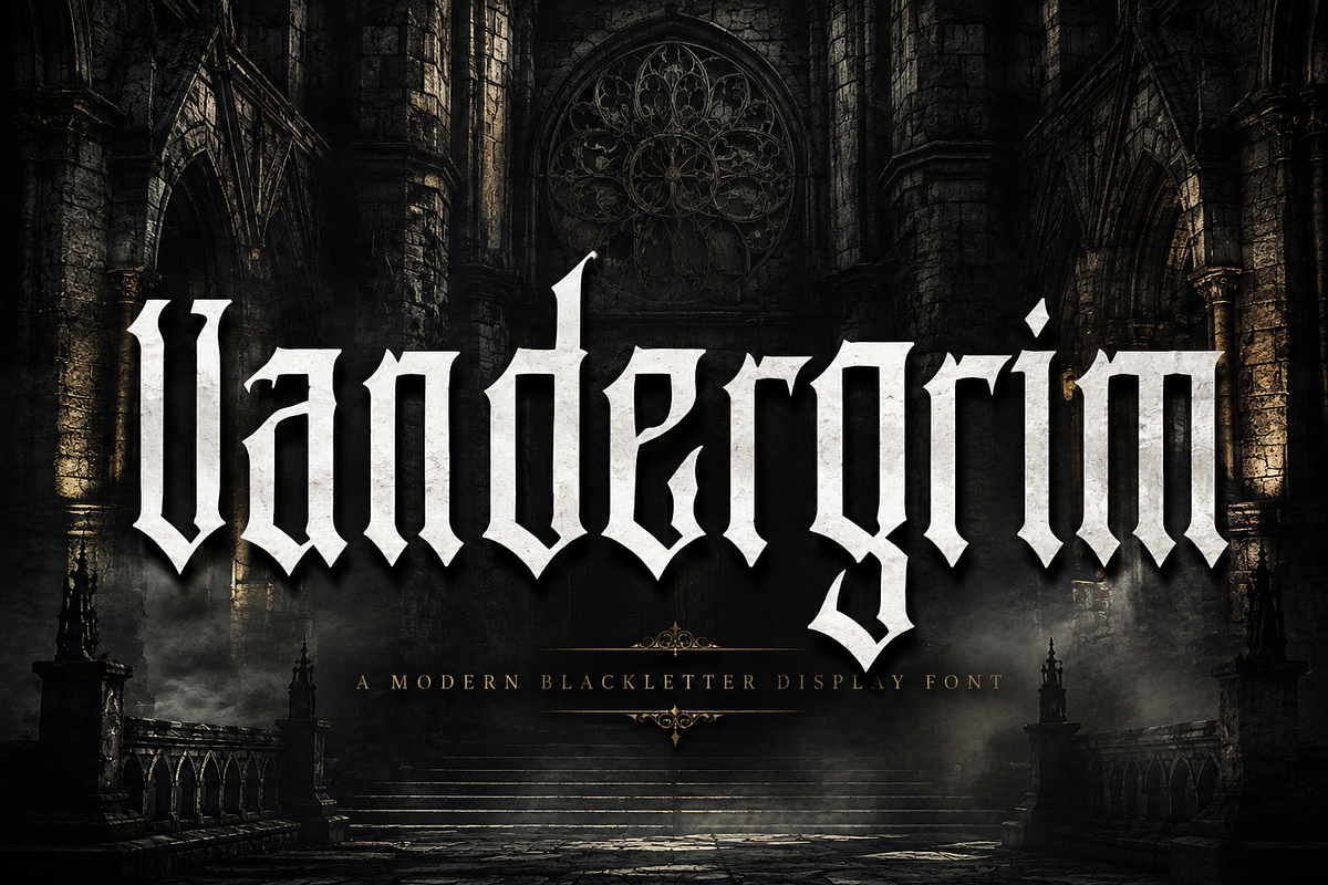 Vandergrim, a Blackletter Font by Wow Magic (Photo 3 of 6)