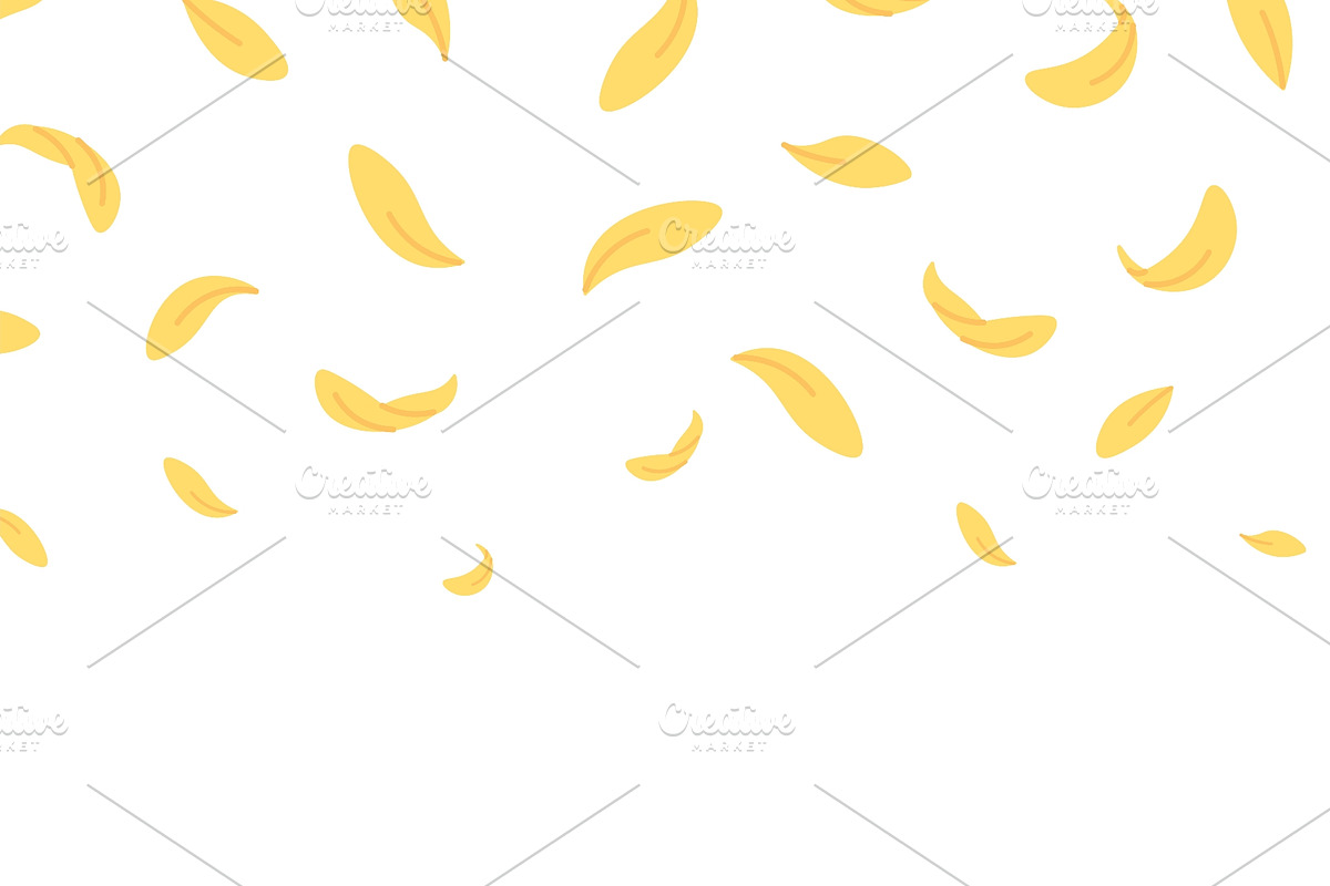 Yellow falling petals. Flower petal, a Background Graphic by LadadikArt (Photo 3 of 3)