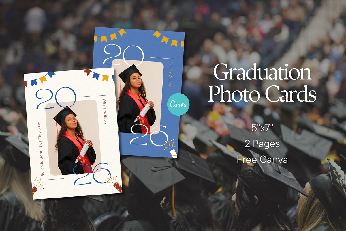 Graduation Announcement Template, a Card Template by Anna Design Studio (Photo 1 of 7)
