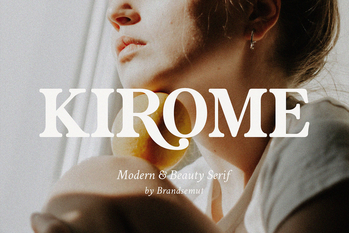 Kirome – Modern & Beauty Serif, a Serif Font by BrandSemut (Photo 1 of 12)