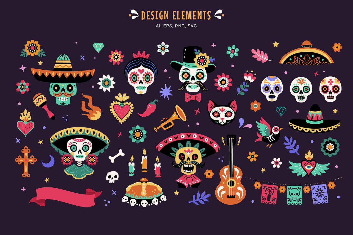 Dia De Los Muertos collection, an Illustration by 12pm-am (Photo 2 of 7)