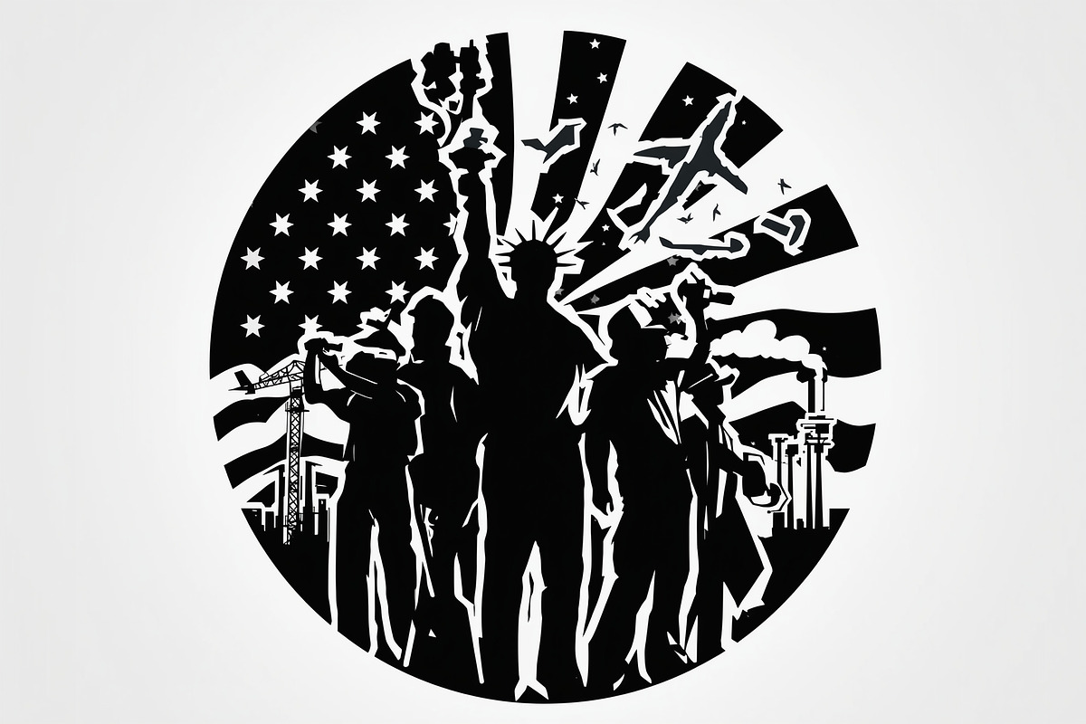 America Worker Vector Bundle, an Illustration by jahid234 (Photo 20 of 21)
