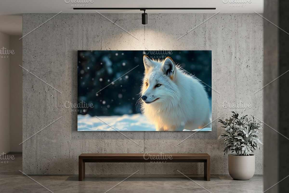 Snowfall Fox Gaze - Winter Photo, an Animal Photo by Aura Canyon HQ (Photo 3 of 6)