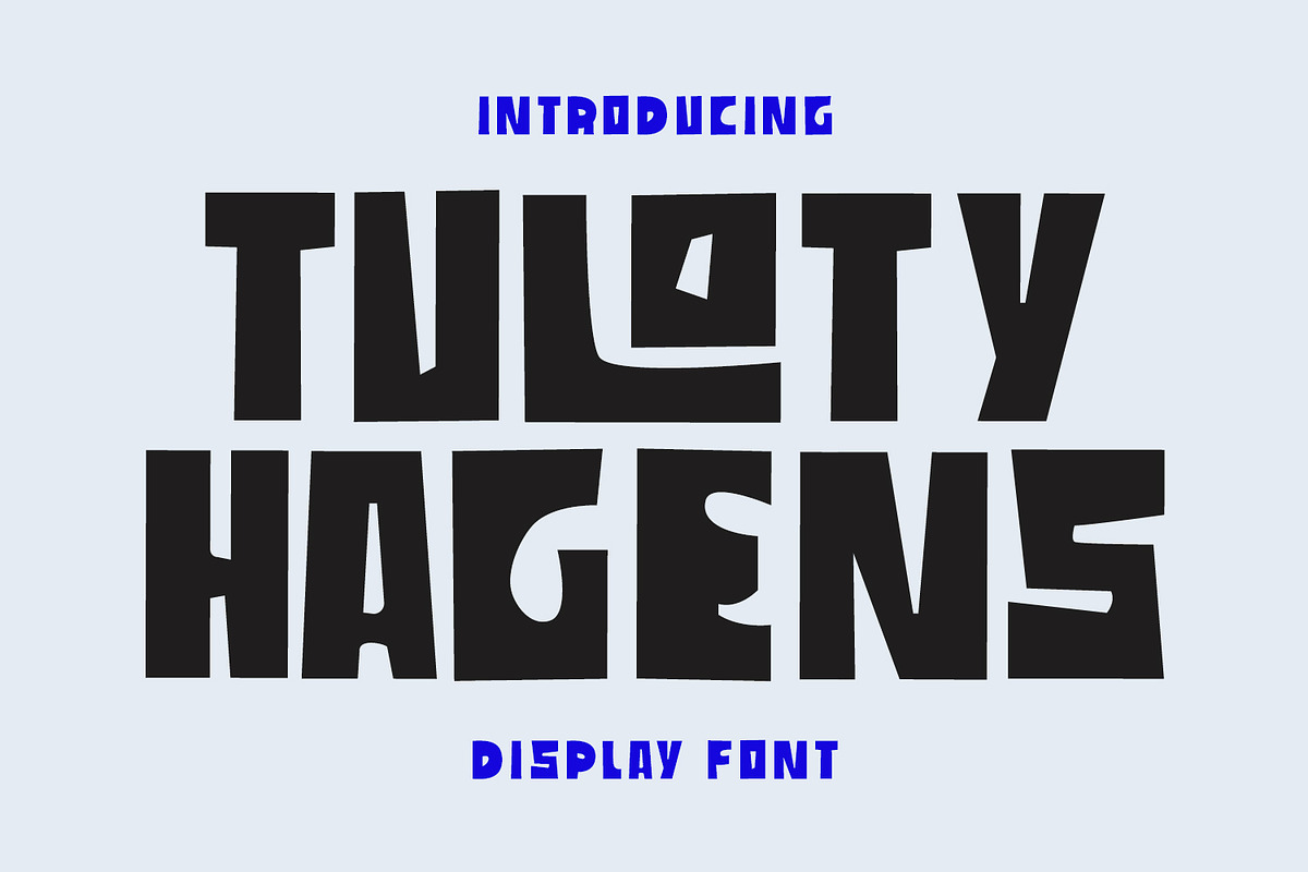 Tuloty Hagens Decorative Display Fon, a Sans Serif Font by Maulana Creative (Photo 1 of 7)