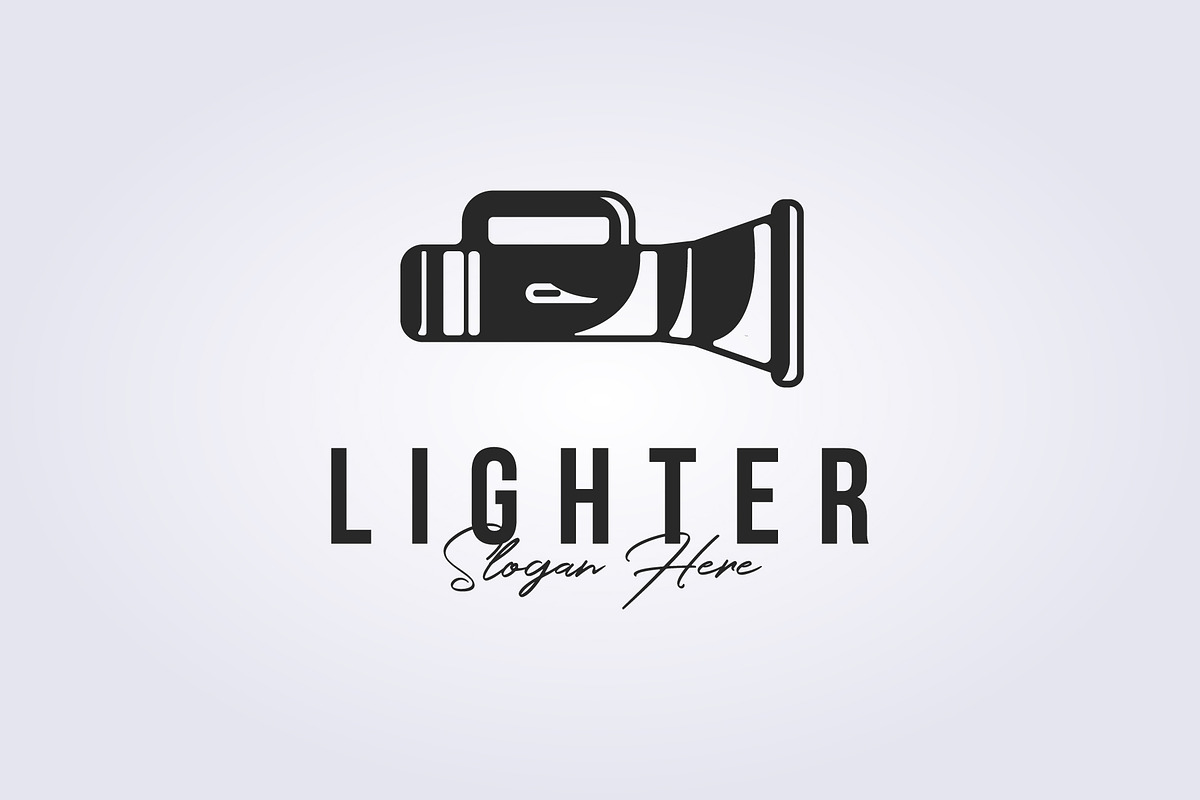 vintage style flashlight logo, a Branding & Logo Template by Lodzrov