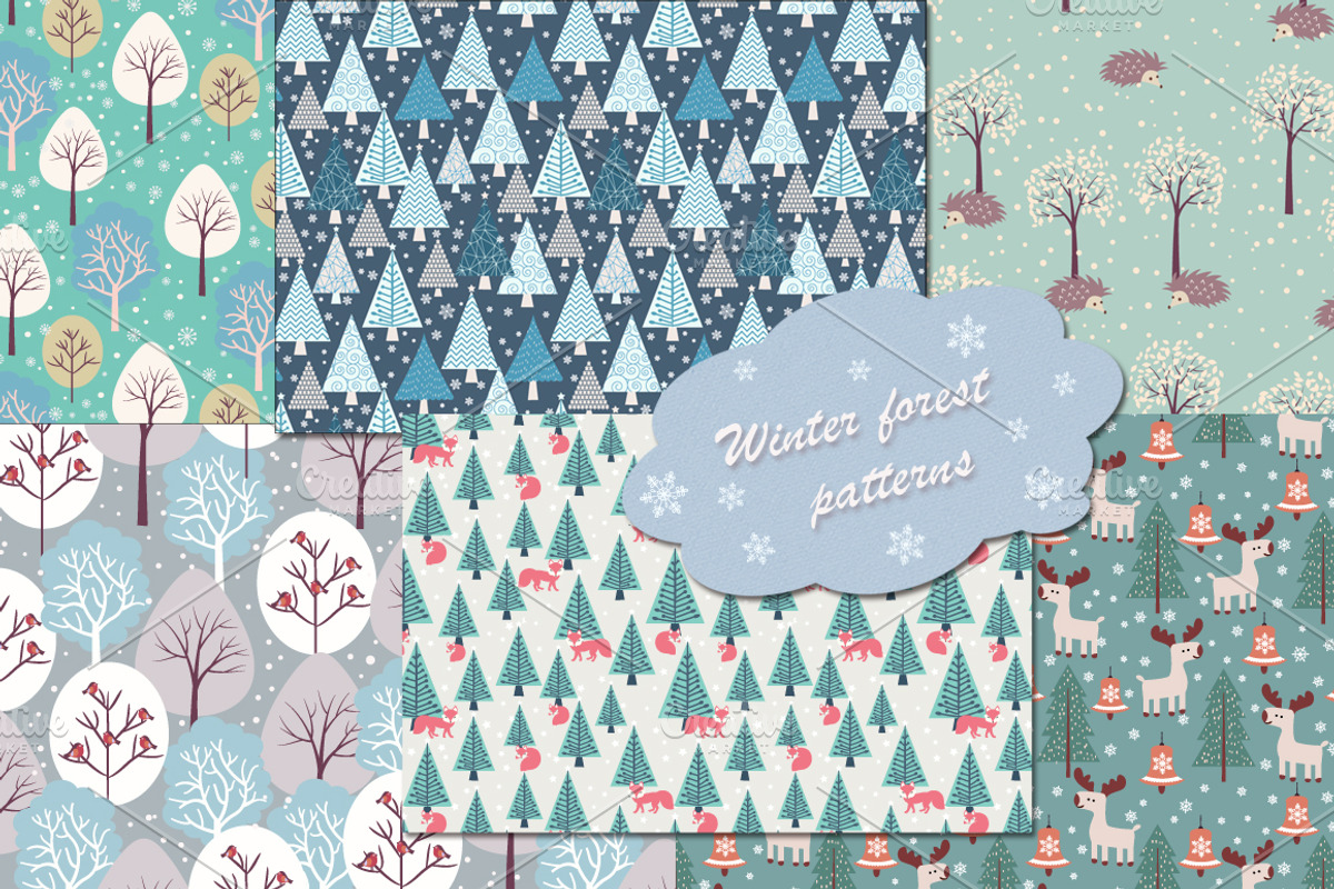 Winter and Christmas patterns