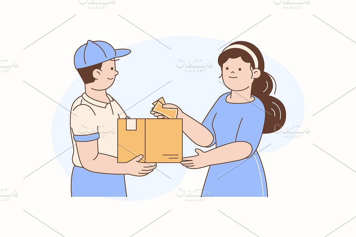 Delivery Package Illustration, an Object Graphic by Jump Studio (Photo 7 of 12)