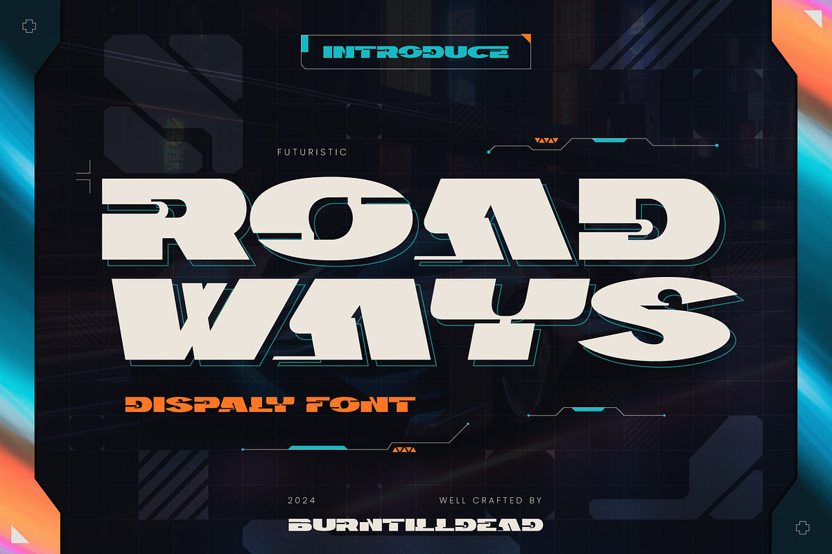 Roadways, a Slab Serif Font by Burntilldead (Photo 1 of 12)