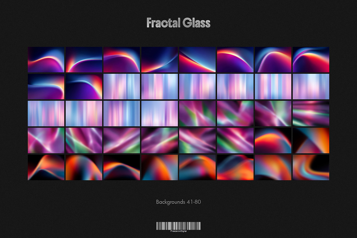 Vertical Fractal Glass Backgrounds, a Background Graphic by Freezerondigital (Photo 7 of 17)