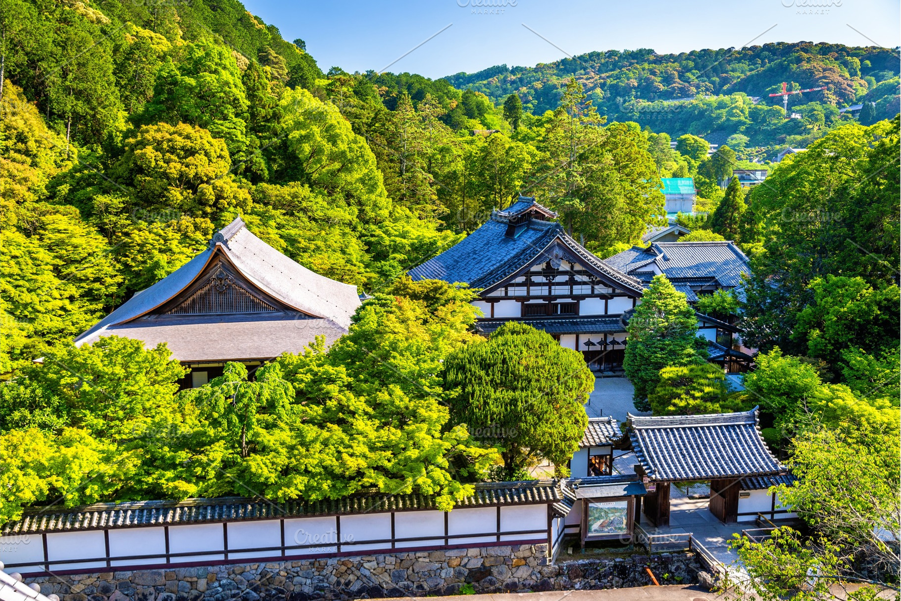 View of Tenjuan Garden in Kyoto, an Architecture Photo by Leonid Andronov