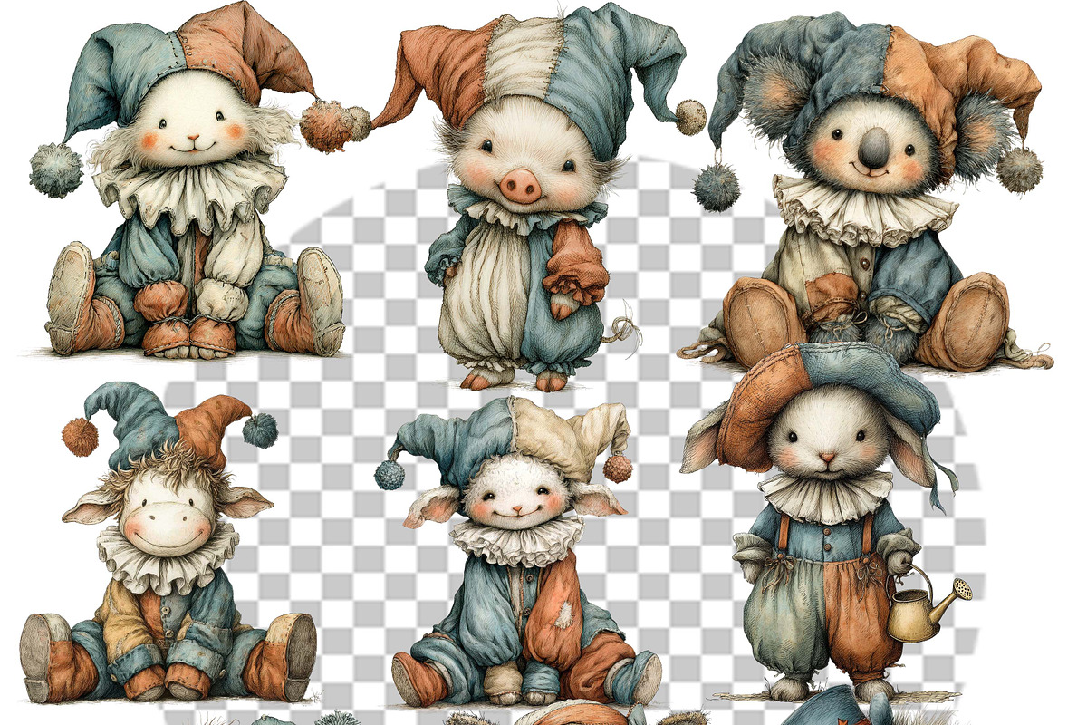 Circus Friends Storybook Clipart Art, an Illustration by one-touch (Photo 10 of 16)