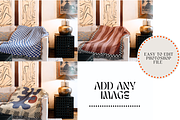 Woven Throw Template Bundle | Mockup, a Household Mockup by VisualGrid (Thumbnail 2 of 9)