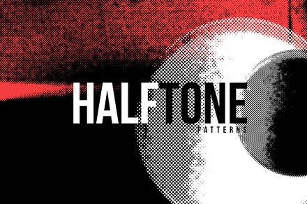 HALFTONE - 55 Distressed Overlays, an Object Graphic by Neo Ink Design