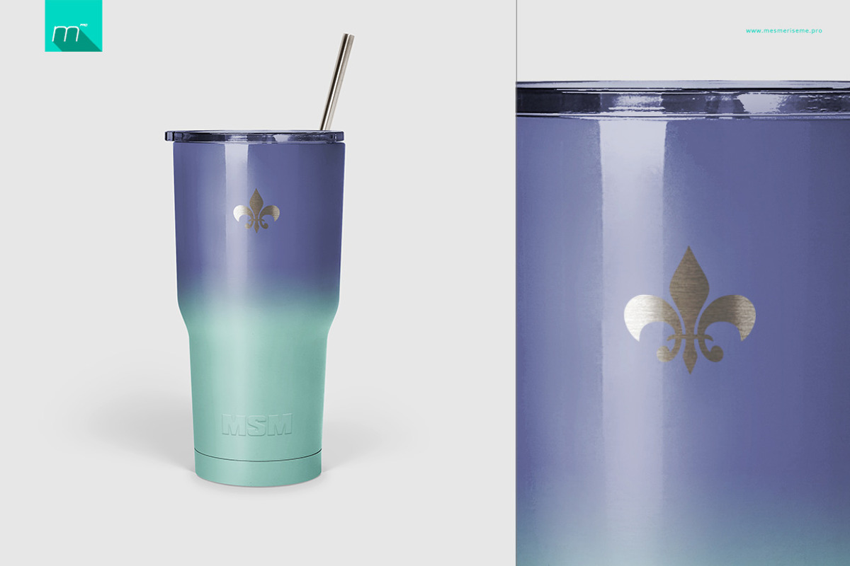30 oz Stainless Tumbler Mock-up, a Cups & Container Mockup by Mocca Mockups Store (Photo 4 of 7)