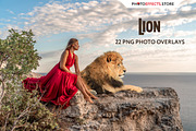 22 Lion Photo Overlays, an Action Add-On by PhotoEffects.Store (Thumbnail 1 of 6)