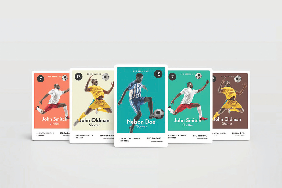 Premium Trading Cards Mockup, an Advertising Mockup by DesignRushMarket (Photo 11 of 14)