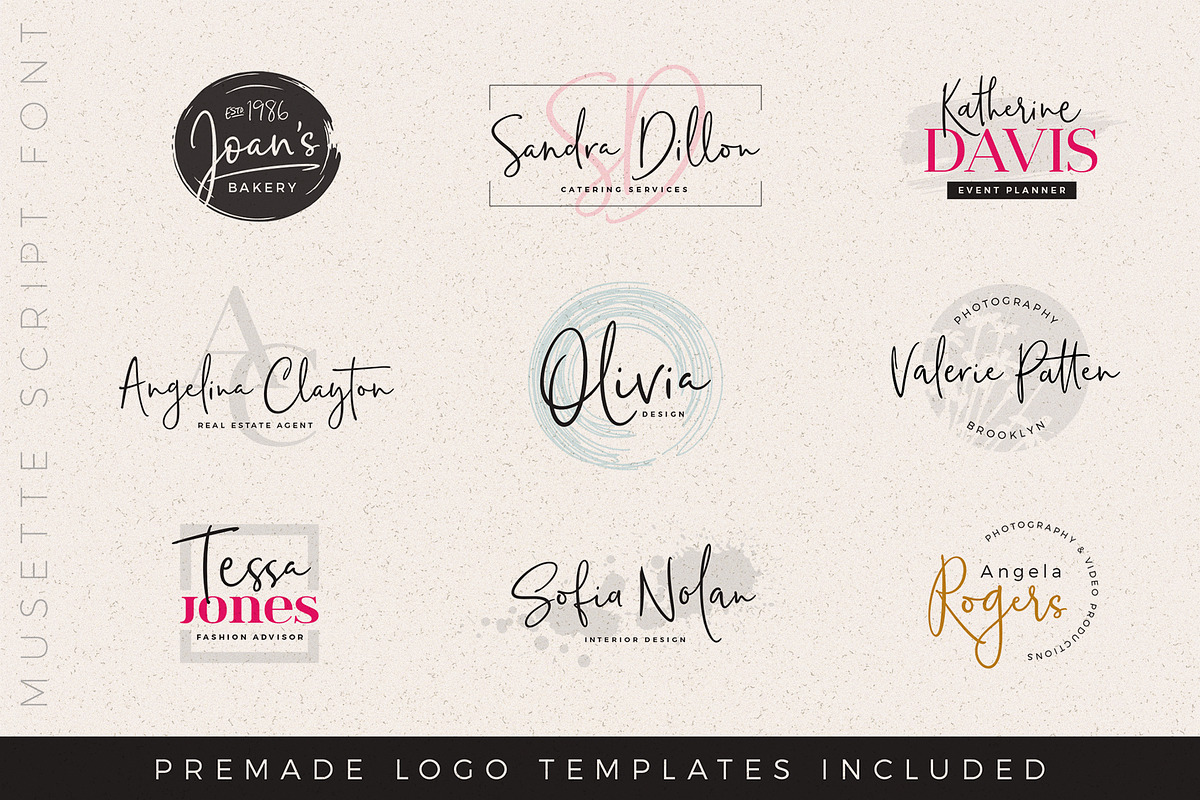 Musette Script, a Script Font by DISTRICT 62 STUDIO (Photo 7 of 8)