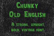 Chunky old English font, a Font by Charlotte Breedon Design (Thumbnail 1 of 4)
