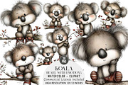 Koala Bears with Emotions Clipart, an Illustration by DreamArtGraphic (Thumbnail 1 of 5)