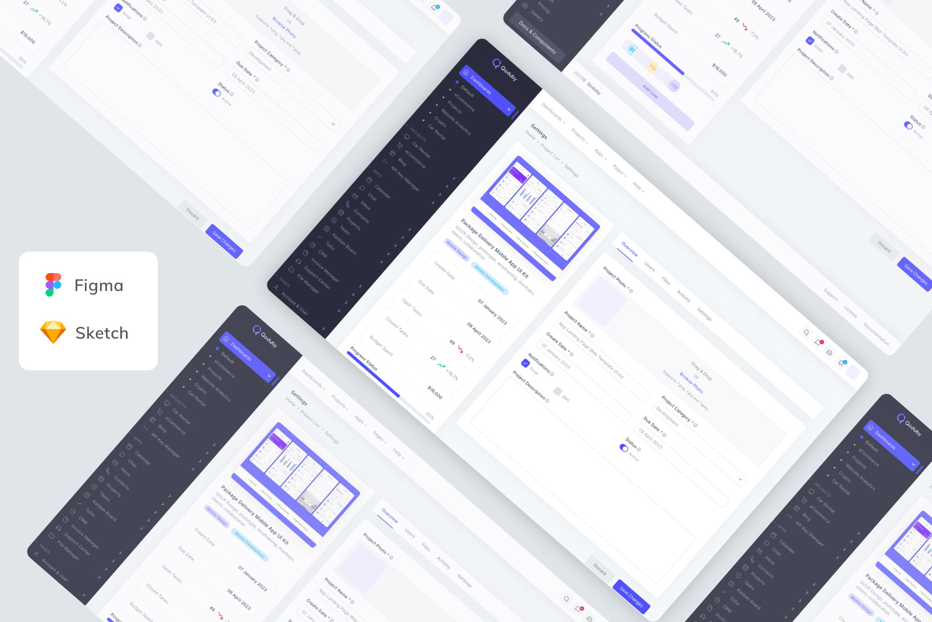 Project Settings Admin UI Kit, an UI Kit Template by Betush