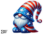 Patriotic Gnome Clipart Independence, an Illustration by Designworld (Thumbnail 1 of 7)