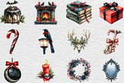 Gothic Christmas Day Clipart Bundle, an Illustration by Black Bird Studio (Thumbnail 6 of 6)