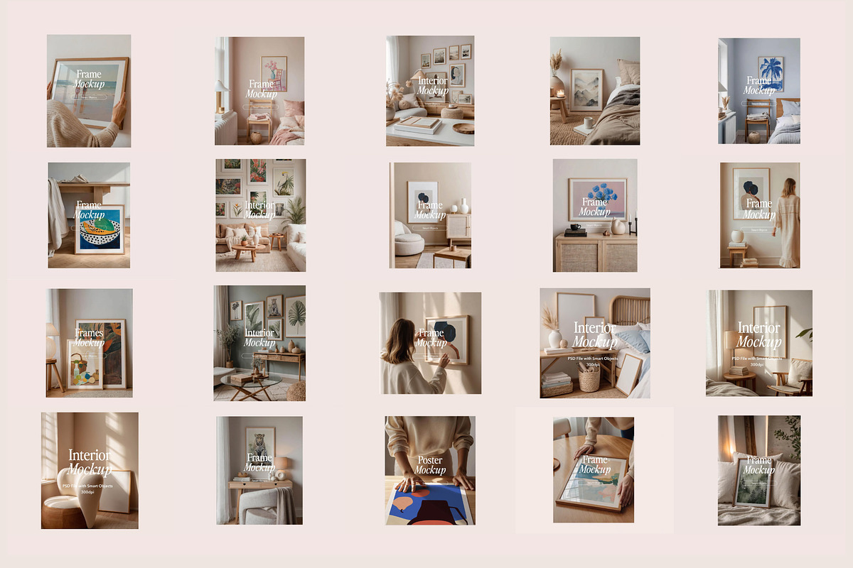 109 Interior Frame Mockup Bundle PSD, a Merchandise Mockup by Tomasz Ganclerz (Photo 9 of 12)
