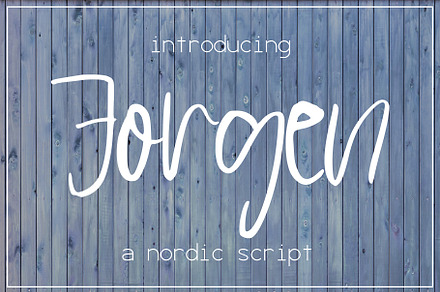 Jorgen Font, a Script Font by SophieSaxo